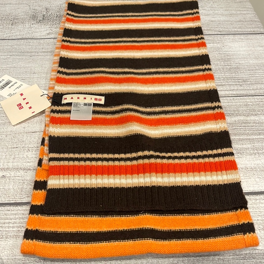 Marni Multicolor Striped Scarf